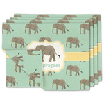Elephant Linen Placemat w/ Name or Text