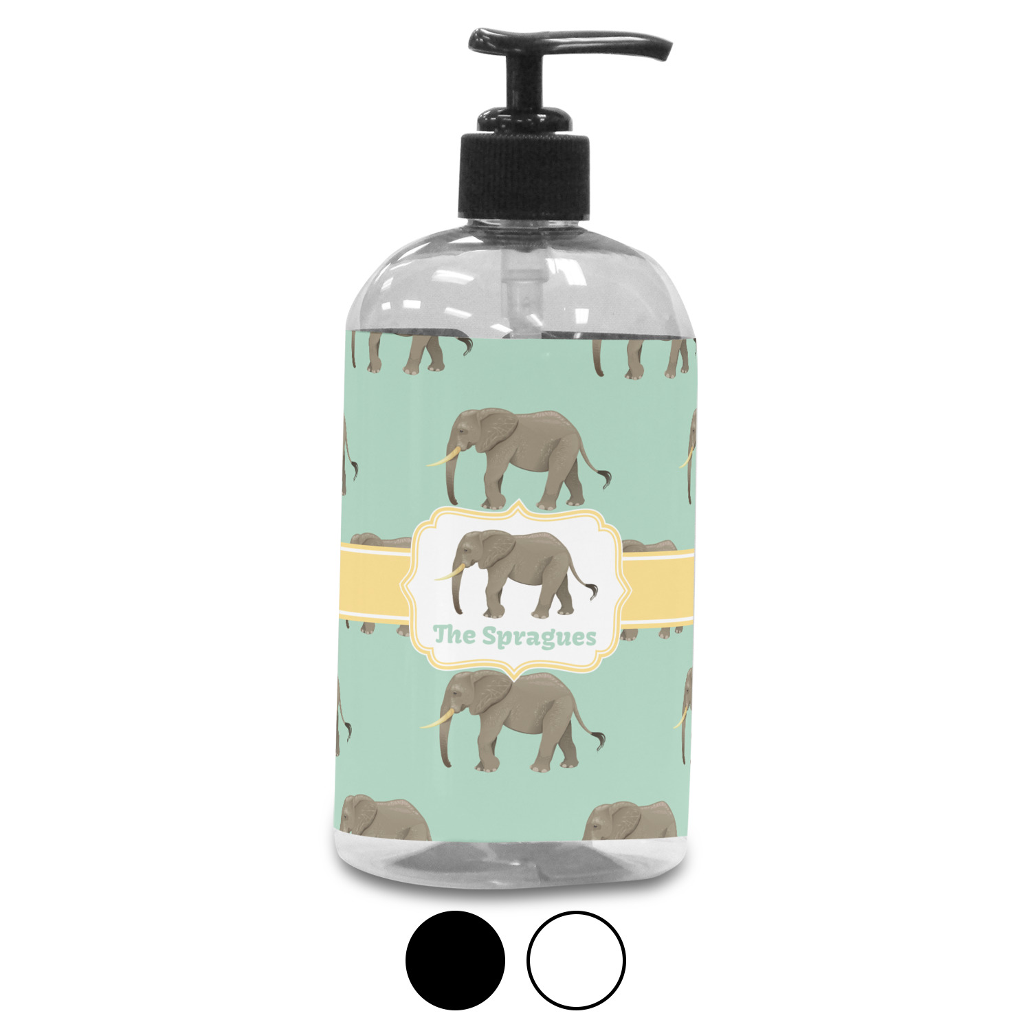 Elephant Plastic Soap / Lotion Dispenser (Personalized) YouCustomizeIt