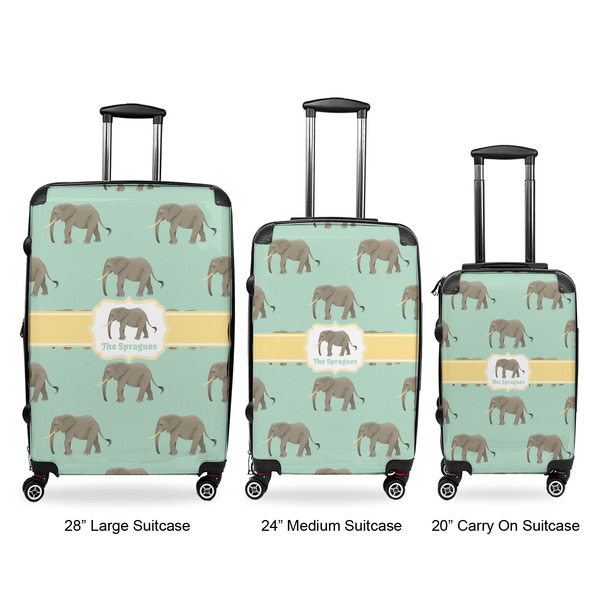 Elephant Luggage Bags all sizes - With Handle