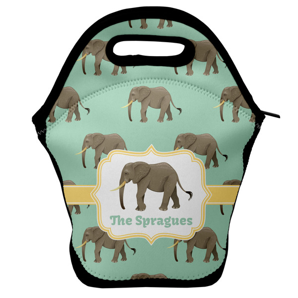 Custom Elephant Lunch Bag w/ Name or Text