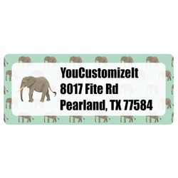 Elephant Return Address Labels (Personalized)