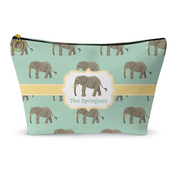 Custom Elephant Makeup Bag - Large - 12.5"x7" (Personalized)