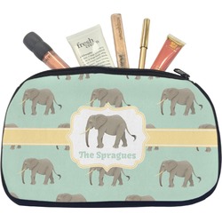 Elephant Makeup / Cosmetic Bag - Medium (Personalized)