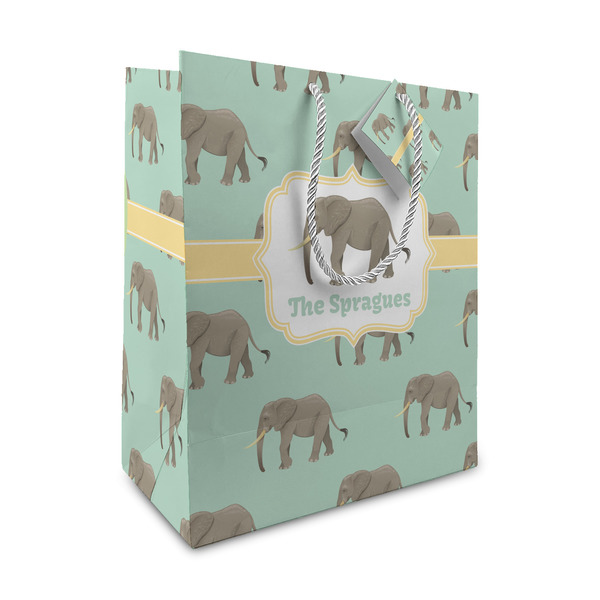 Custom Elephant Medium Gift Bag (Personalized)