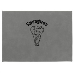 Elephant Medium Gift Box w/ Engraved Leather Lid (Personalized)