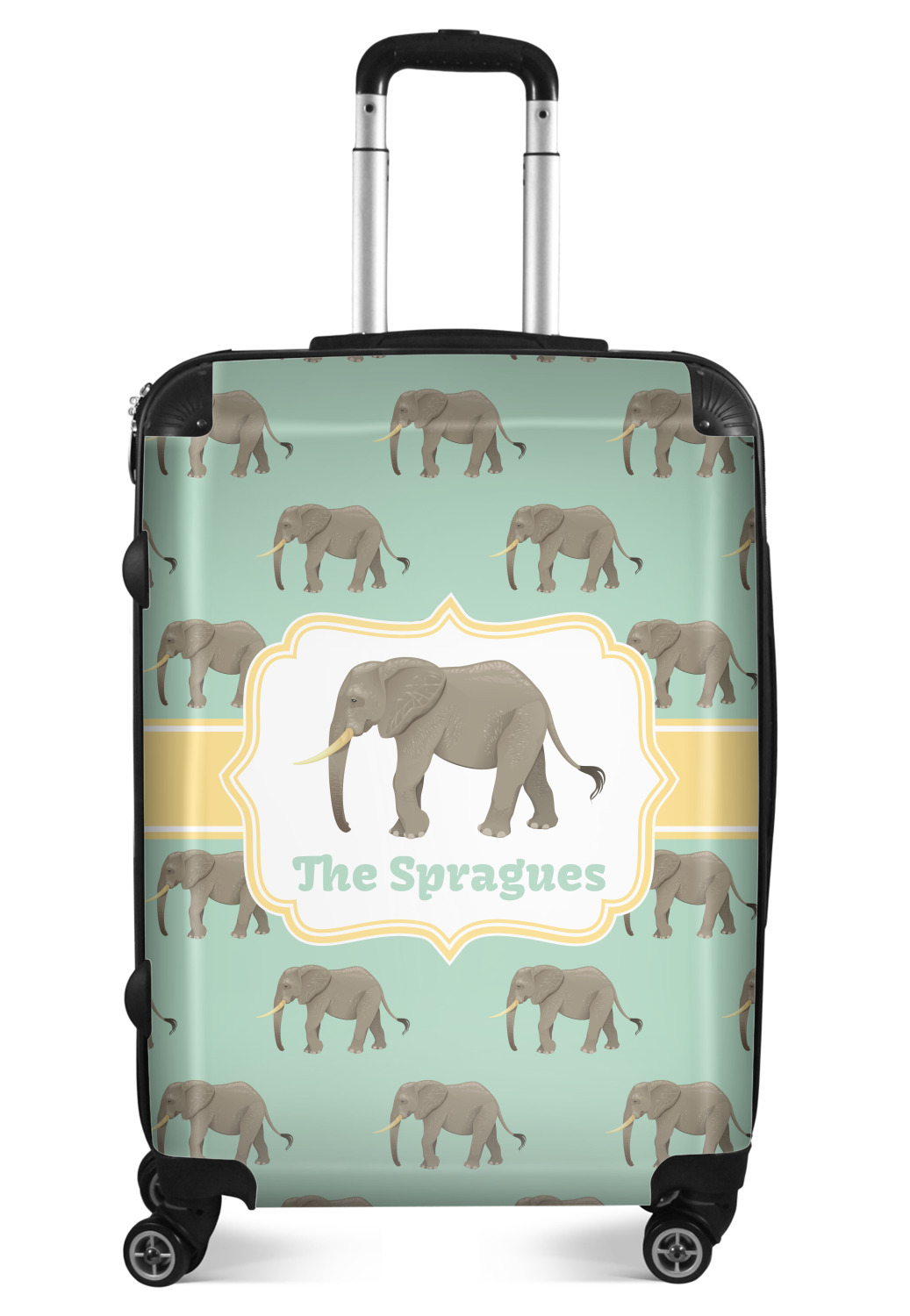 Elephant Suitcase 24"Medium Checked (Personalized) YouCustomizeIt