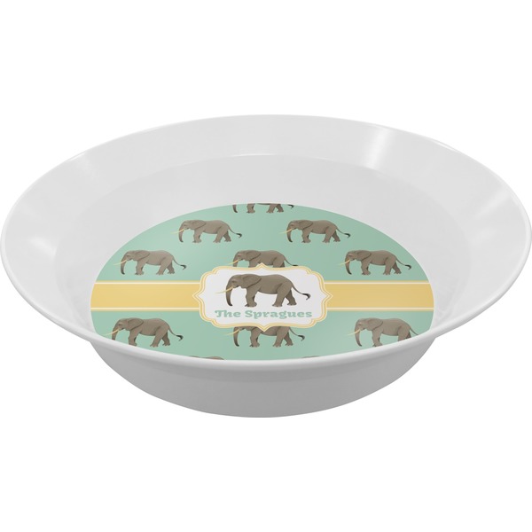 Custom Elephant Melamine Bowl - 12 oz (Personalized)