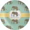 Elephant Melamine Plate 8 inches