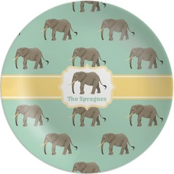 Elephant Melamine Plate (Personalized)