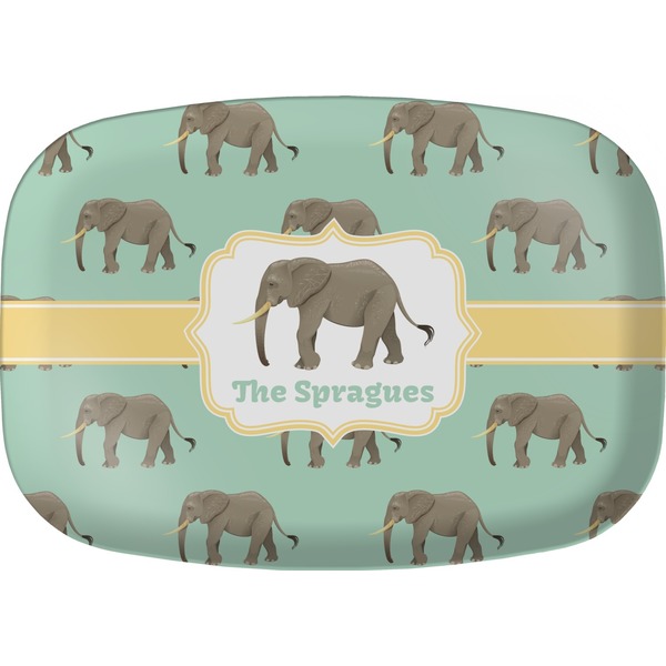 Custom Elephant Melamine Platter (Personalized)