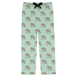 Elephants in Love Mens Pajama Pants XS Personalized Beige