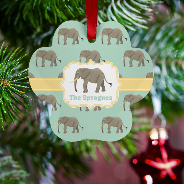 Elephant Metal Paw Ornament - Lifestyle