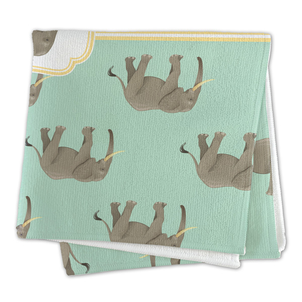 Elephant Microfiber Dish Rag - FOLDED (square)