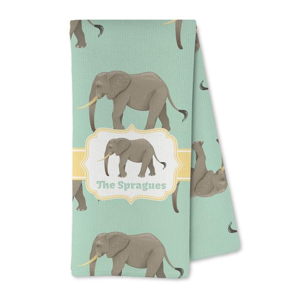 Custom Elephant Kitchen Towel - Microfiber (Personalized)