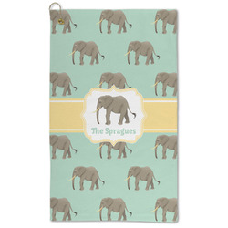 Elephant Microfiber Golf Towel - Large (Personalized)