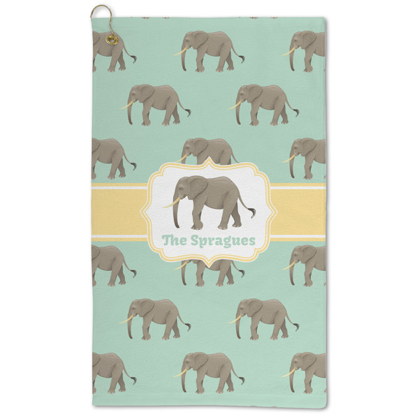 Custom Elephant Microfiber Golf Towel - Large (Personalized)