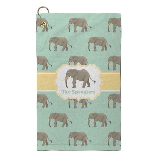 Custom Elephant Microfiber Golf Towel - Small (Personalized)