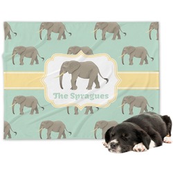 Elephant Dog Blanket - Large (Personalized)