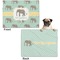 Elephant Microfleece Dog Blanket - Regular - Front & Back