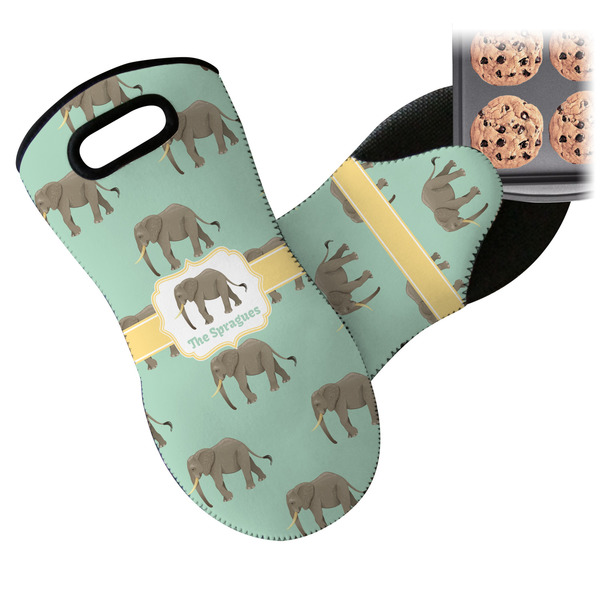 Elephant Neoprene Oven Mitt