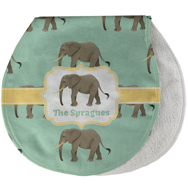 Elephant New Baby Burp Folded