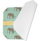 Elephant Octagon Placemat - Single front (folded)