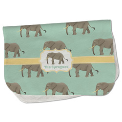 Elephant Burp Cloth - Fleece w/ Name or Text