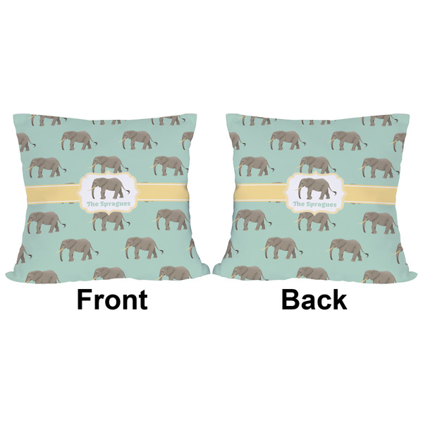 Elephant Outdoor Pillow - 16x16