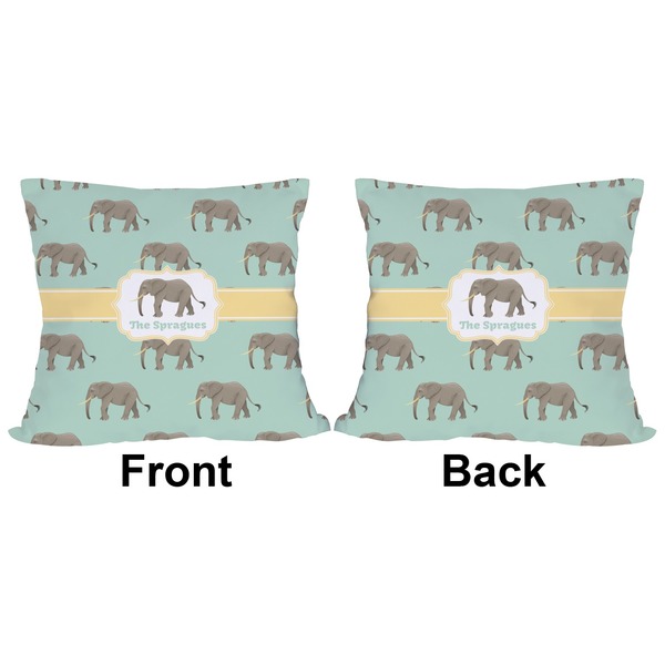 Elephant Outdoor Pillow - 18x18