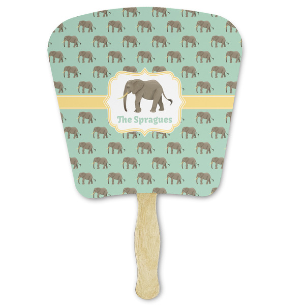 Custom Elephant Paper Fan (Personalized)