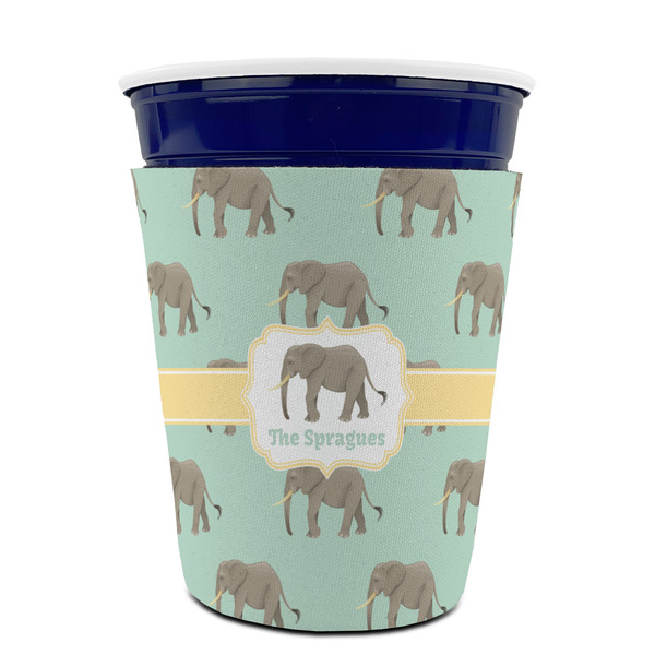 Elephant Party Cup Sleeves - without bottom - FRONT (on cup)