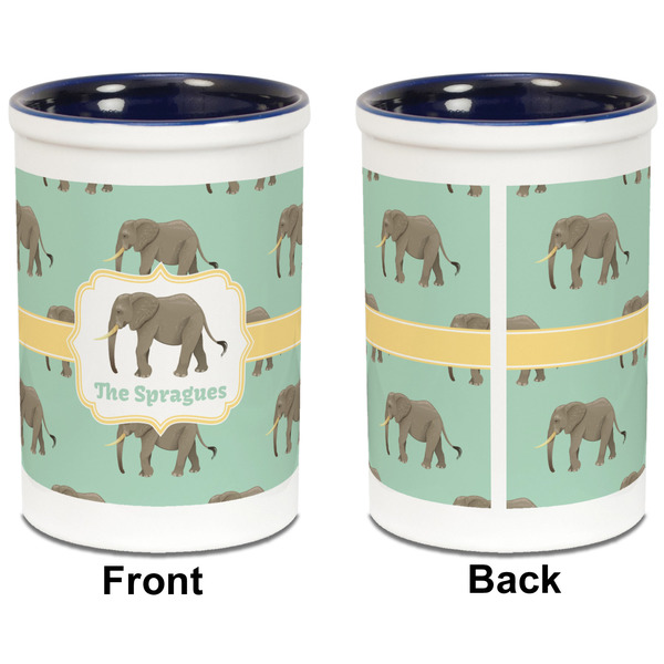 Elephant Pencil Holder - Blue - approval