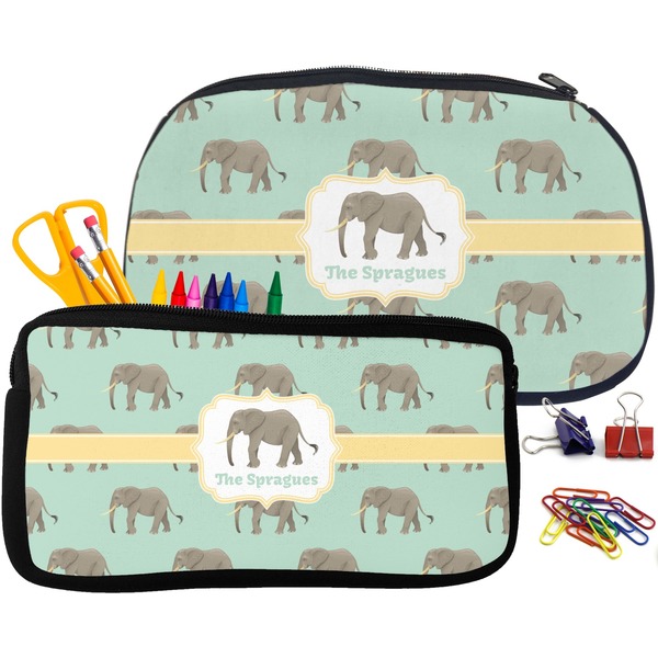 Elephant Pencil / School Supplies Bags Small and Medium
