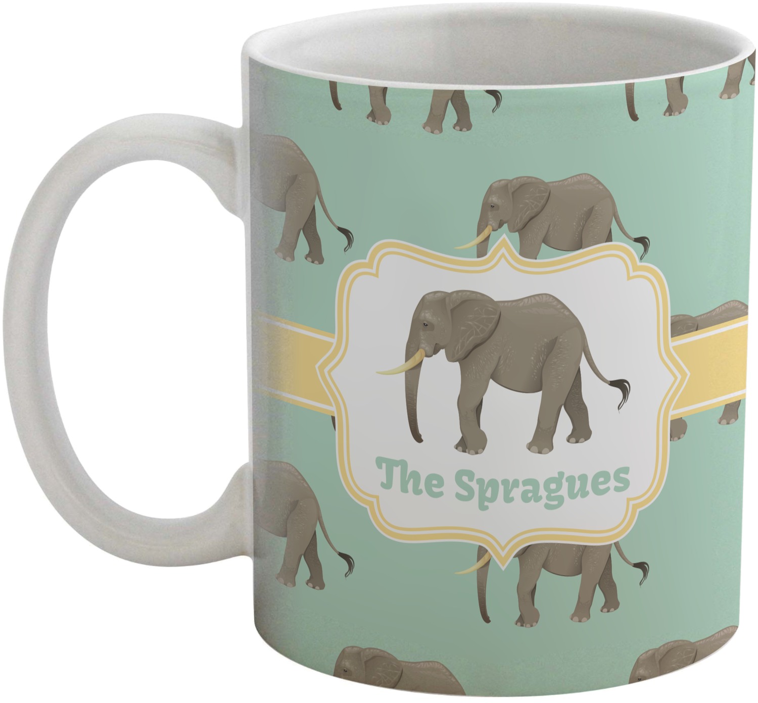 Elephant Coffee Mug (Personalized) YouCustomizeIt