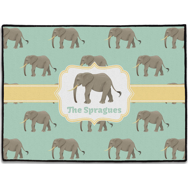 Custom Elephant Door Mat (Personalized)