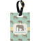 Elephant Plastic Luggage Tag - Rectangular w/ Name or Text
