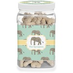 Elephant Dog Treat Jar (Personalized)