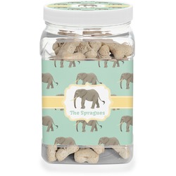 Elephant Dog Treat Jar (Personalized)