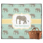 Elephant Outdoor Picnic Blanket (Personalized)