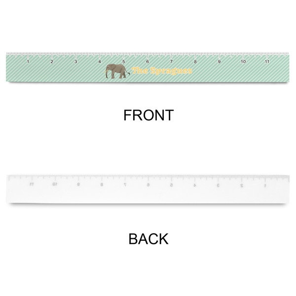 Elephant Plastic Ruler - 12" - APPROVAL