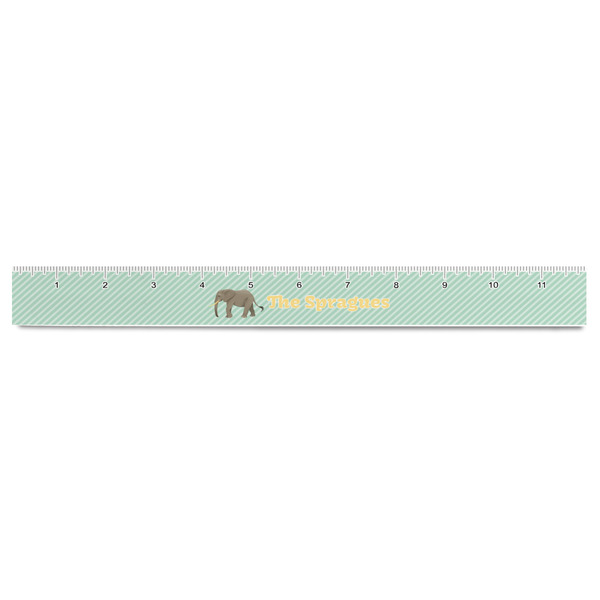 Elephant Plastic Ruler - 12" - FRONT