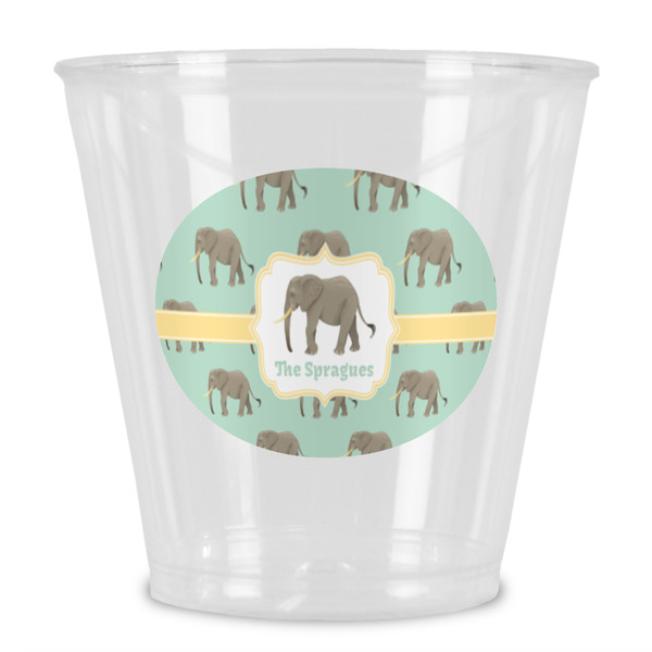Custom Elephant Plastic Shot Glass (Personalized)
