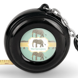 Elephant Pocket Tape Measure - 6 Ft w/ Carabiner Clip (Personalized)