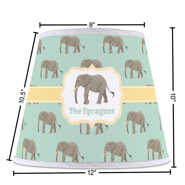 Elephant Poly Film Empire Lampshade - Dimensions