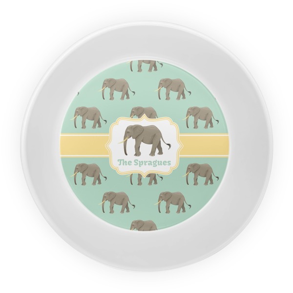 Elephant Melamine Bowl - Center