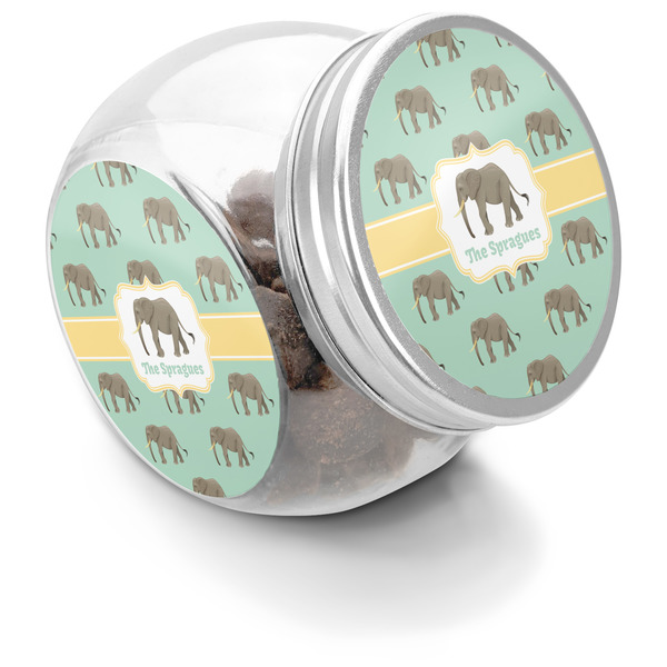 Custom Elephant Puppy Treat Jar (Personalized)
