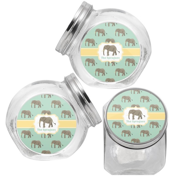 Elephant Puppy Treat Jar - Top Left Right