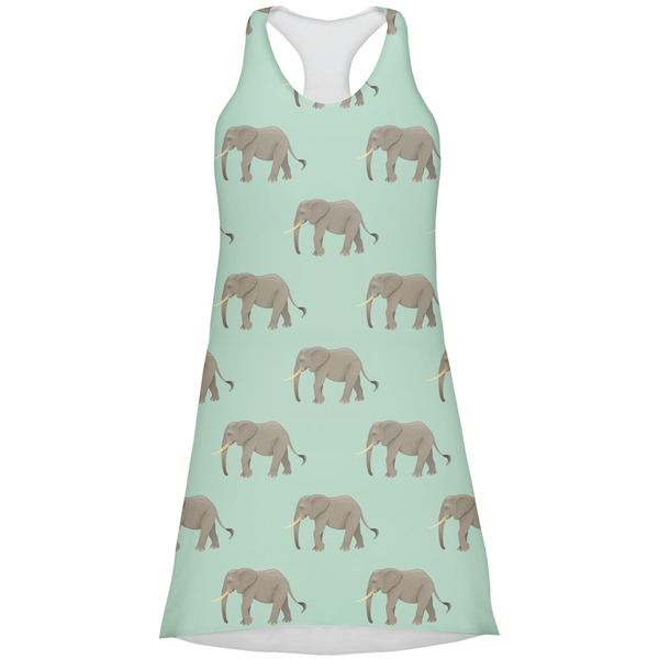 Custom Elephant Racerback Dress - Medium
