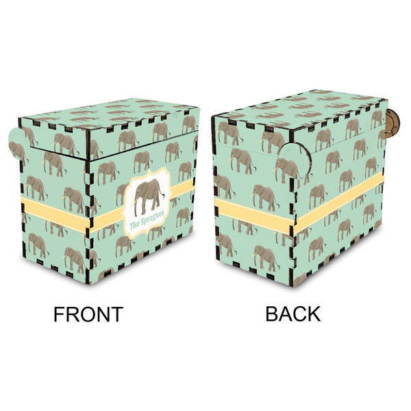 Elephant Recipe Box - Full Color - Approval