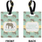 Elephant Rectangle Luggage Tag (Front + Back)